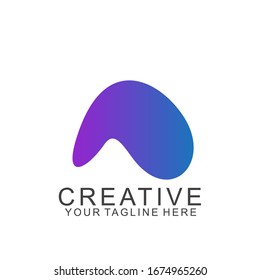 Carta de diseño de logotipo con concepto moderno. Letra de icono en una ilustración vectorial