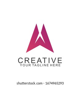 Carta de diseño de logotipo con concepto moderno. Letra de icono en una ilustración vectorial
