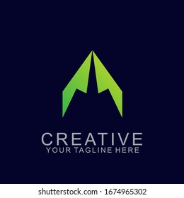 Letter a logo design with modern concept. Icon letter a vector illustration