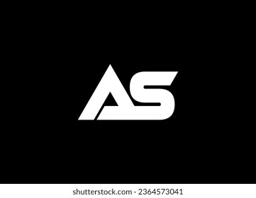 AS letter logo design and monogram logo design