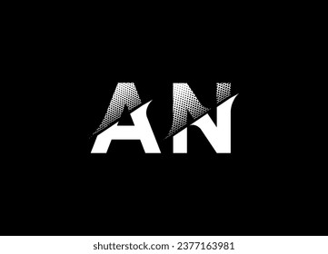 AN letter logo design and monogram logo design