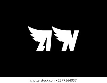 AN letter logo design and monogram logo design