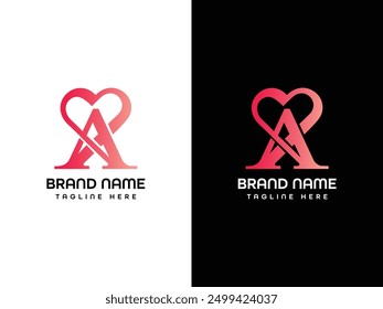 A Letter Logo Design Monogram