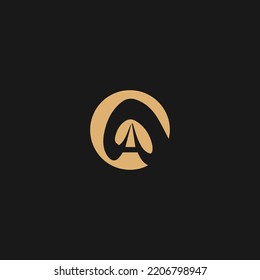 Letter A logo design. Monogram I Logo Template. A letter Logo for luxury branding

