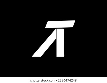 AT letter logo design and monogram,vector logo design
