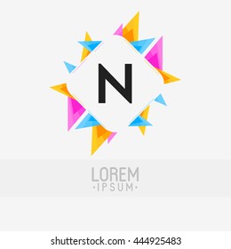 letter logo design n