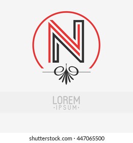 letter logo design N