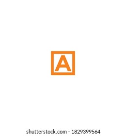 A letter logo design premium