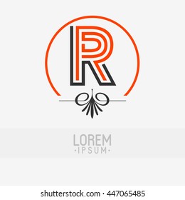 letter logo design R