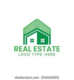 Letter logo design. Real Estate logo mark logo concept. Premium business finance logotype. Linear creative monochrome monogram. Vector elegant app icon, Letter E initial Real Estate, Construction