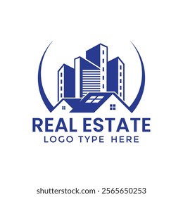 Letter logo design. Real Estate logo mark logo concept. Premium business finance logotype. Linear creative monochrome monogram. Vector elegant app icon, Letter E initial Real Estate, Construction