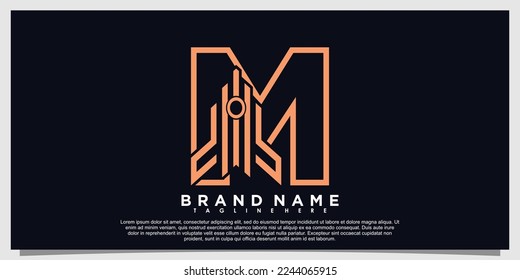 diseño de logotipo de letra con concepto de cohete