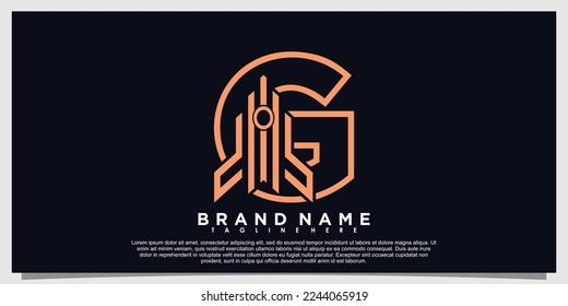 diseño de logotipo de letra con concepto de cohete