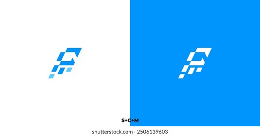 Letter logo design, s, c, m letter logo design, premium, modern, simple.