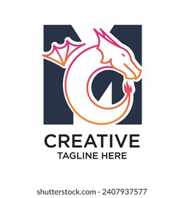 Letter logo design simple concept Premium Vector