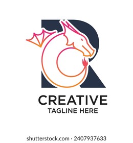 Letter logo design simple concept Premium Vector
