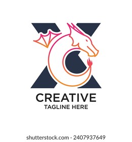 Letter logo design simple concept Premium Vector