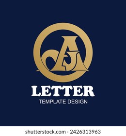 Letter logo design simple concept Premium Vector
