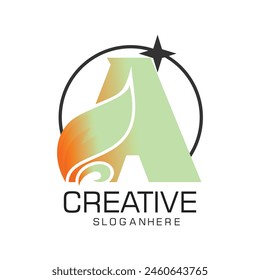 Letter logo design simple concept Premium Vector