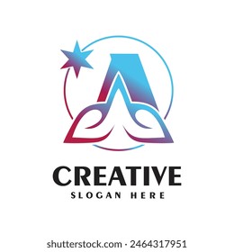 Letter logo design simple concept Premium Vector