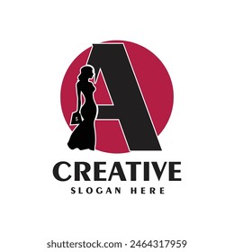 Letter logo design simple concept Premium Vector