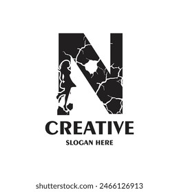 Letter logo design simple concept Premium Vector