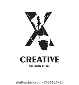 Letter logo design simple concept Premium Vector