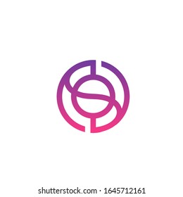 letter SO logo design simple modern