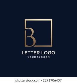Letter logo design with simple and modern