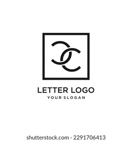 Diseño del logotipo de la carta con un diseño sencillo y moderno