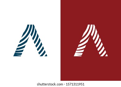 Letter A Logo design, Simple Letter A logo vector template