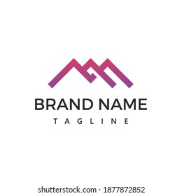 Letter Logo Design Style M