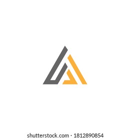 letter A  logo design temlplate vector icon design