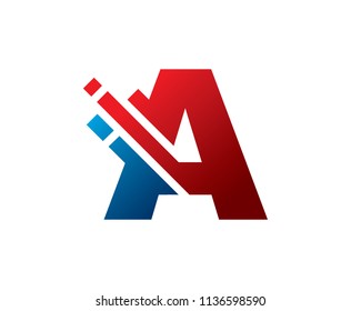 Letter A Logo Design Template