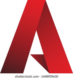 A letter logo design template