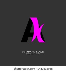 Letter A logo design template
