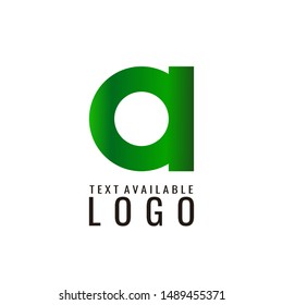 letter a logo design template