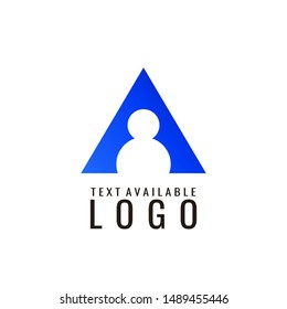 letter a logo design template