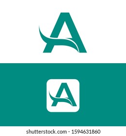 A Letter Logo Design Template, letter logo