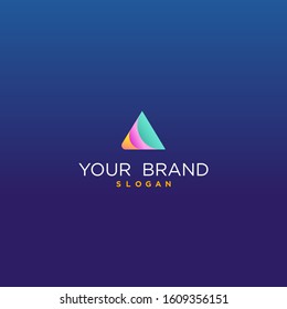 Letter A logo design template