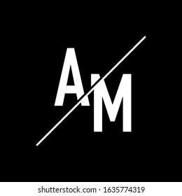 AM Letter Logo Design Template
