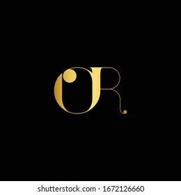 OR Letter logo design template
