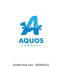 letter a logo design template