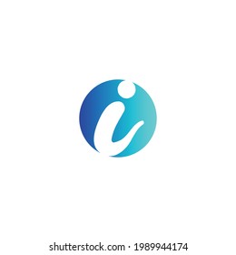 I Letter Logo Design Template 