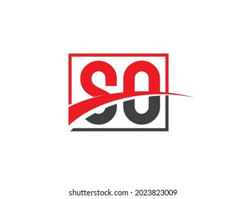 SO Letter Logo Design template