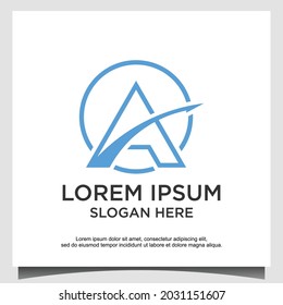 A Letter Logo design Template