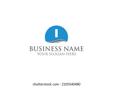 I Letter Logo Design Template