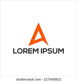 letter A logo design template