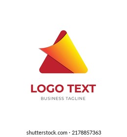 Letter A logo design template