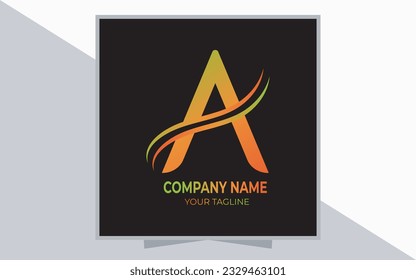 Plantilla de diseño de logotipo de letras 